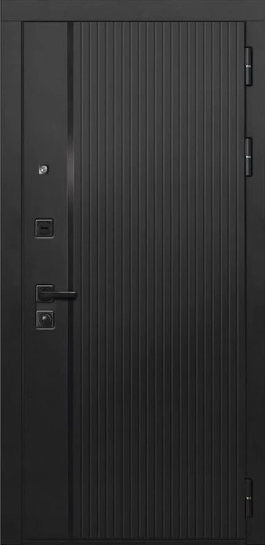 Входная дверь ДвериПРО L-45 ФЛ-291 (Line, 10мм, белый софт) DPRO204358 внешняя сторона