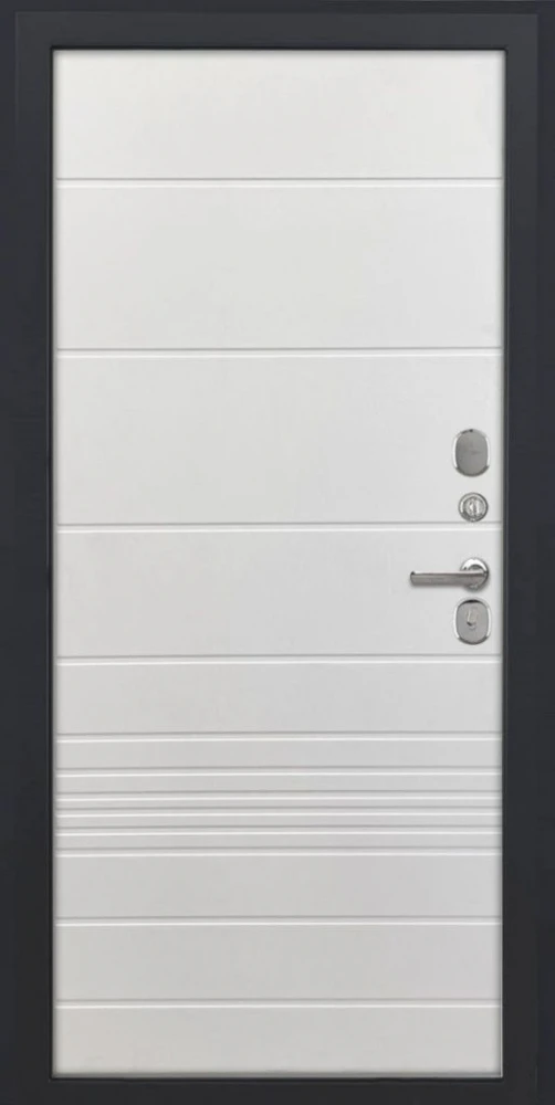 Входная дверь ДвериПРО Модель Л-49 ФЛ-700 (10мм, Ясень белый) DPRO225947 внутренняя сторона